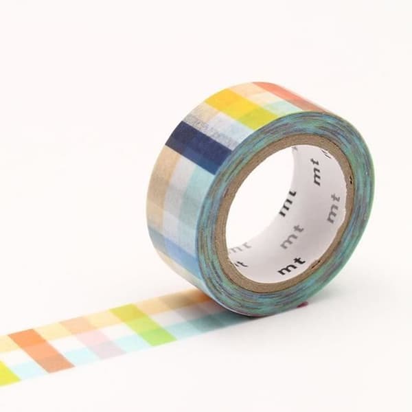 Maskeringstejp - ORIGINAL - MT 15 mm - Dubbelsidig - Flerfärgad - Washi-papper