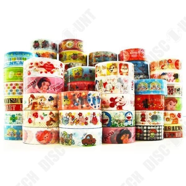 TD® Lau&amp;Home 5M paket med 10 mönstrade tejprullar idealiska för scrapbooking-hantverk