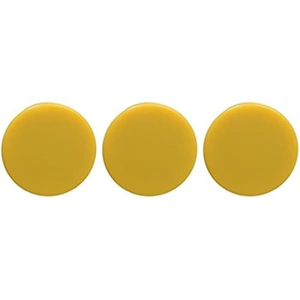 Magnet - FAIBO - 60-30-06 - Påse med 3 Runda Magneter - 30 mm - Gul - Citron