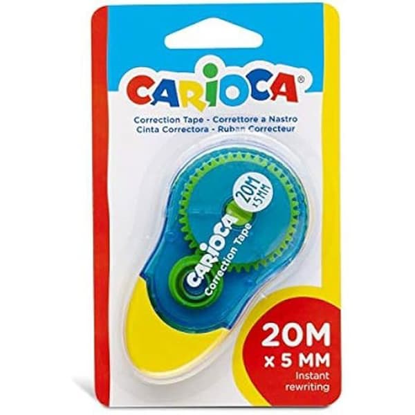 Tejpkorrigerare - CARIOCA - 20 meter modell - Opak - Omskrivbar - För barn