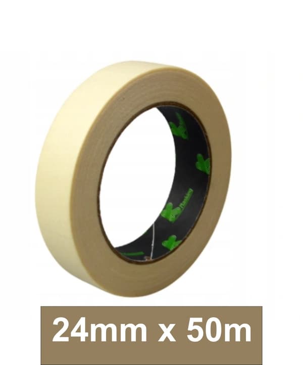 Maskeringstejp 80°C Cream - 24mm Kmasking