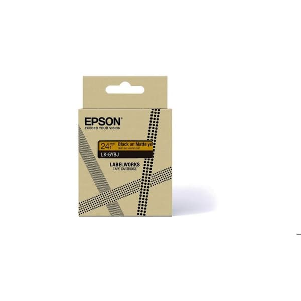EPSON Matt tejp Gul/ Svart