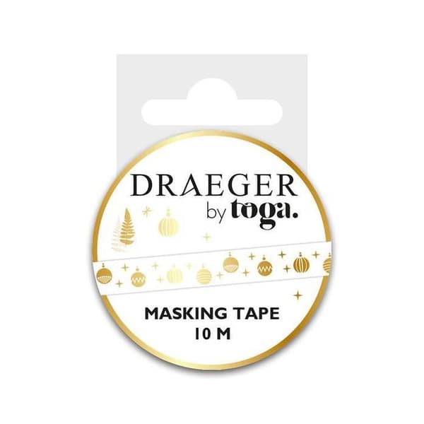 Tejp - Toga - Guldkulor - 1.5 cm x 10 m - Scrapbooking - Dekoration
