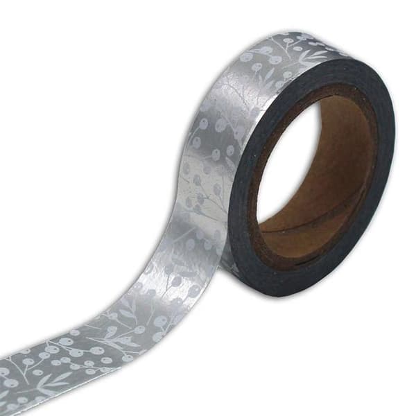 Maskeringstejp - TOGA - Vita bär silverpapper - 10 m