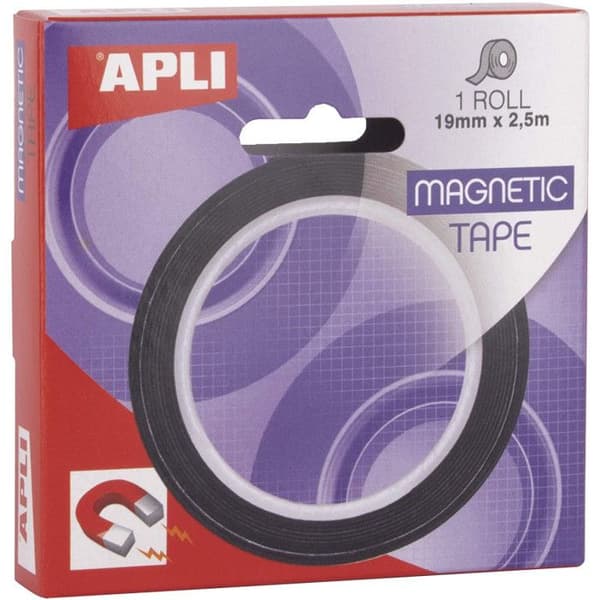 Magnetisk tejp - 19mmx2,5m - Permanent lim