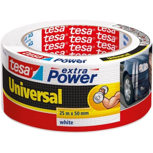 Tejp - Tesa - 56388-00002-05 - Extra Power - Vit - Multifunktionell