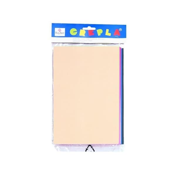Rayher Hobby Rayher crepla platta 15 x 22,5 cm sB påse med 10 stycken blandade färger 3 mm - 3395749