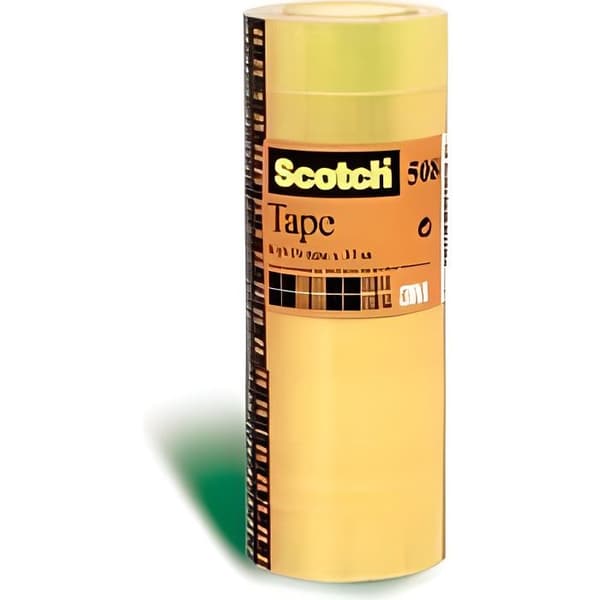 Självhäftande tejp - 3M - Scotch - 19 mm x 33 m - Transparent - Paket med 8 rullar