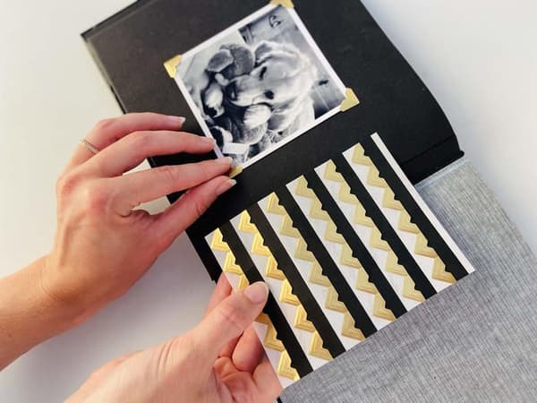 Självhäftande tejp - självhäftande skum Scrapbook-lim från 3l - 01625 - Classic Style Photo Corners - Permanent Adhesive