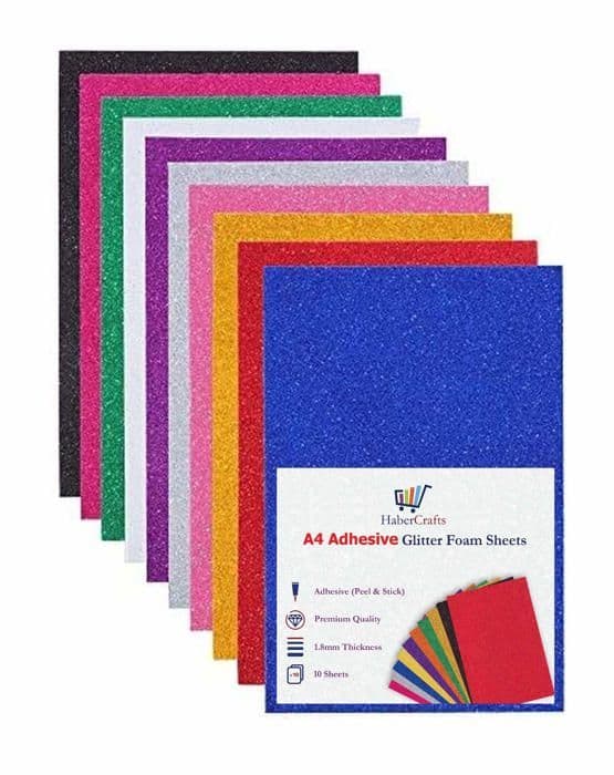 Självhäftande tejp - Habercrafts självhäftande skum - HCADHESIVEGLITTFOAM