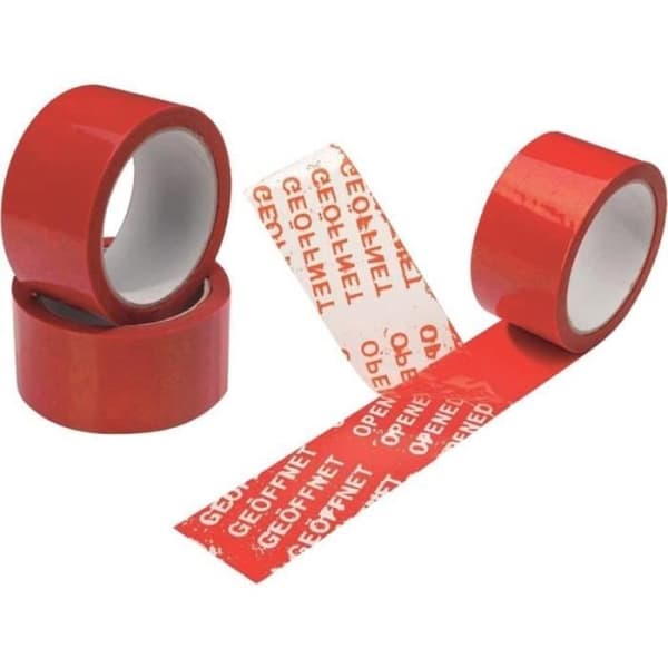 Röd säkerhetstejp, 50 mm x 50 m - 5060288740727 Röd