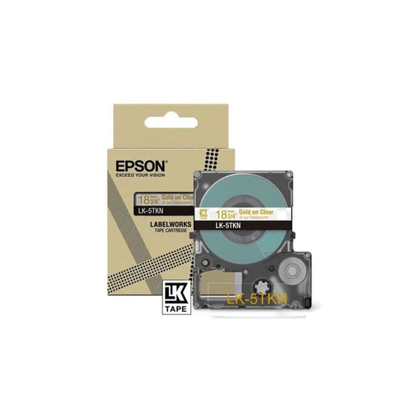 EPSON Metallisk Tejp Klar/Guld