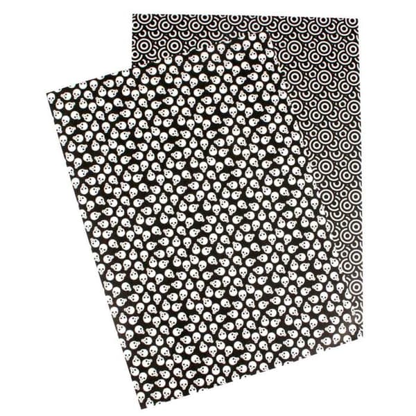 Washi-papper Klisterpapper A4 2 ark Dödskalle