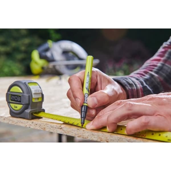 Måttband - RYOBI - RTM5M - 5 m - Bredd 25 mm - Säker krok