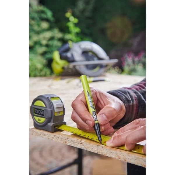 Måttband - RYOBI - RTM5M - 5 m - Bredd 25 mm - Säker krok
