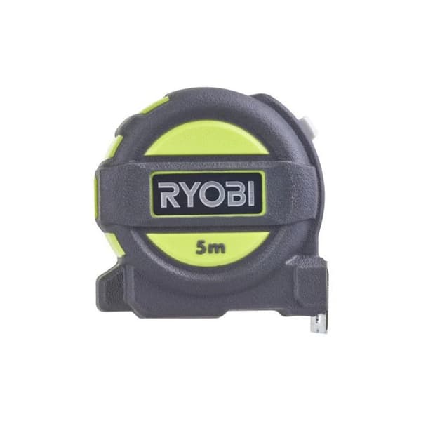 Måttband - RYOBI - RTM5M - 5 m - Bredd 25 mm - Säker krok
