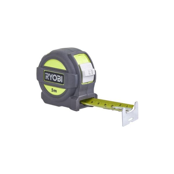 Måttband - RYOBI - RTM5M - 5 m - Bredd 25 mm - Säker krok