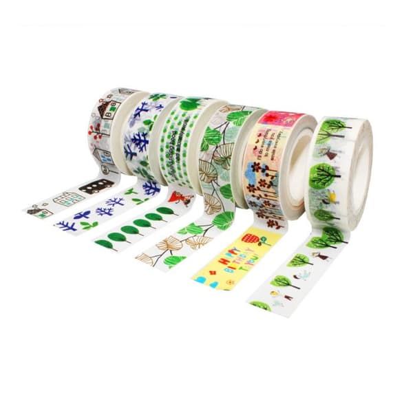 Maskeringstejp 1,5 cm 6 rullar Natur