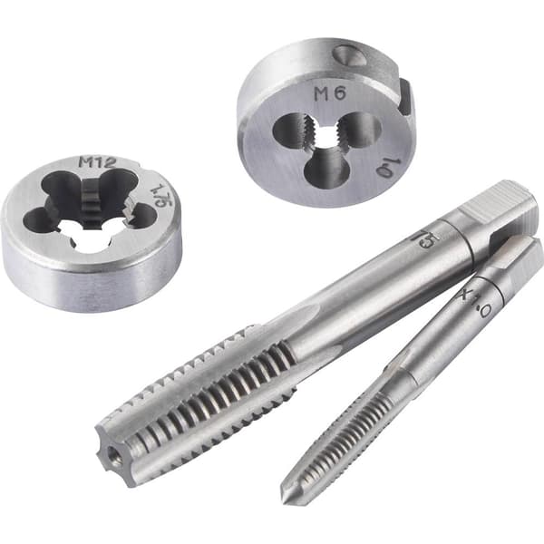 TOOLCRAFT TO-7015521 Gängskärningssats 32 delar Stål M3 x 0.50 , M4 x 0.70 , M5 x 0.80 , M6 x 1, M8 x 1.25, M10 x 1.50,