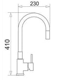Miniatyrbillede 2 af 2: PYRAMIS 090919638 køkkenarmatur Sort, Krom