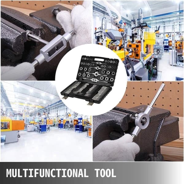 110st Effektiv tap och die set kit, metrisk M2-M18 manuell Gängande skärnyckel