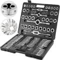 Miniatyrbild 1 av 6: 110st Effektiv tap och die set kit, metrisk M2-M18 manuell Gängande skärnyckel