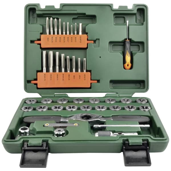 Brüder Mannesmann M53230 Gängtappar 40 delar M3, M4, M5, M6, M7, M8, M10, M12