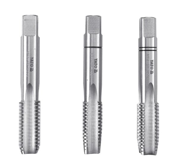 YATO MANUAL THREAD M6 x 1.0 setti. 3 kpl. HSS M2 2933