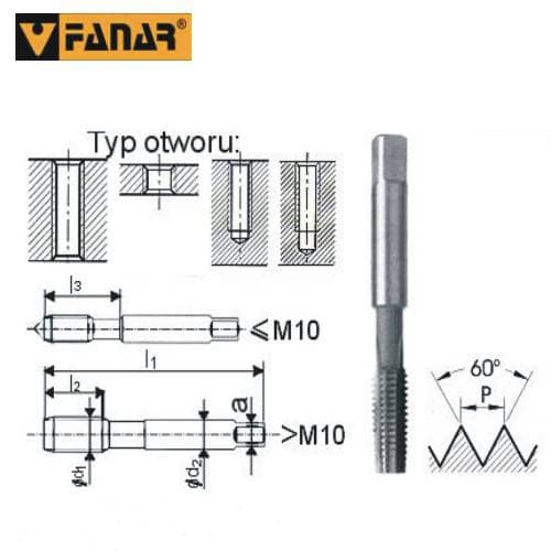 FANAR MANUAALINEN HANA 2-OSAINEN NGMM/2 8,00x 1,25 HSS