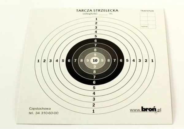 Tarcze papirowe 14x14 cm 100 szt.