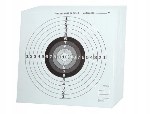 Sportsskydeskiver 14x14 cm 100 stk