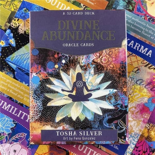 Divine Abundance Oracle Cards Fortune-Telling 52 PCS Full English Divination Cards, Familjeträffar, Underhållningsfest