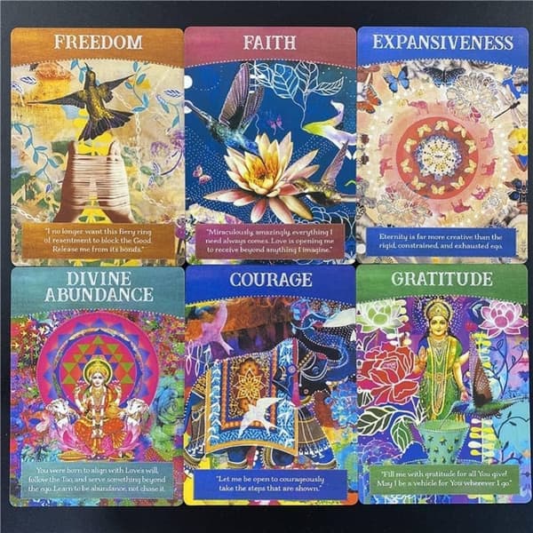 Divine Abundance Oracle Cards Fortune-Telling 52 PCS Full English Divination Cards, Familjeträffar, Underhållningsfest