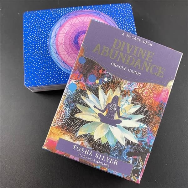 Divine Abundance Oracle Cards Fortune-Telling 52 PCS Full English Divination Cards, Familjeträffar, Underhållningsfest
