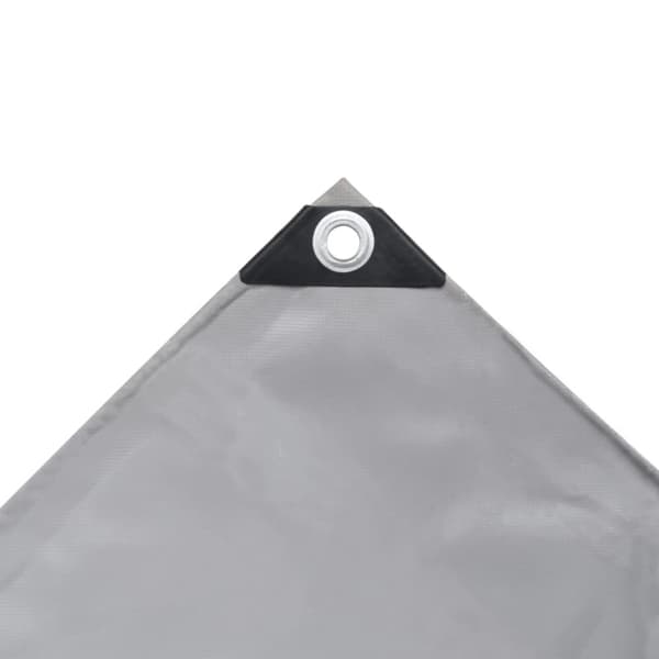 vidaXL Presenning 650 g/m² 1,5x10 m grå