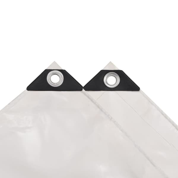 vidaXL Pressu 650 g/m² 1,5x6 m valkoinen