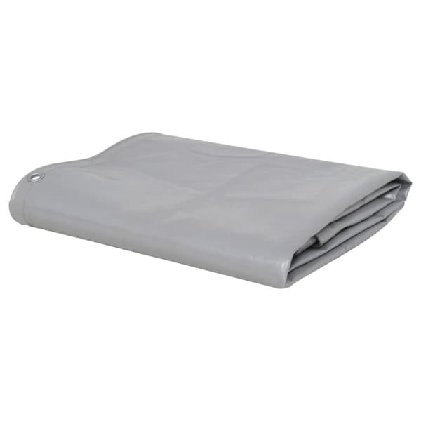 vidaXL Pressu 650 g/m² 3x3 m harmaa