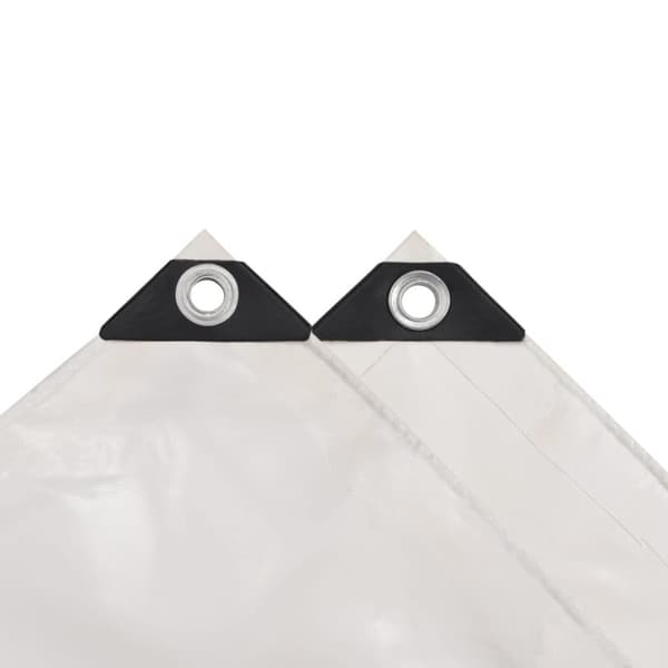 vidaXL Pressu 650 g/m² 4x4 m valkoinen