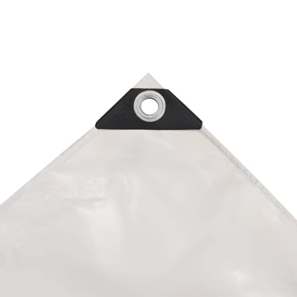 vidaXL Presenning 650 g/m² 4x5 m hvit