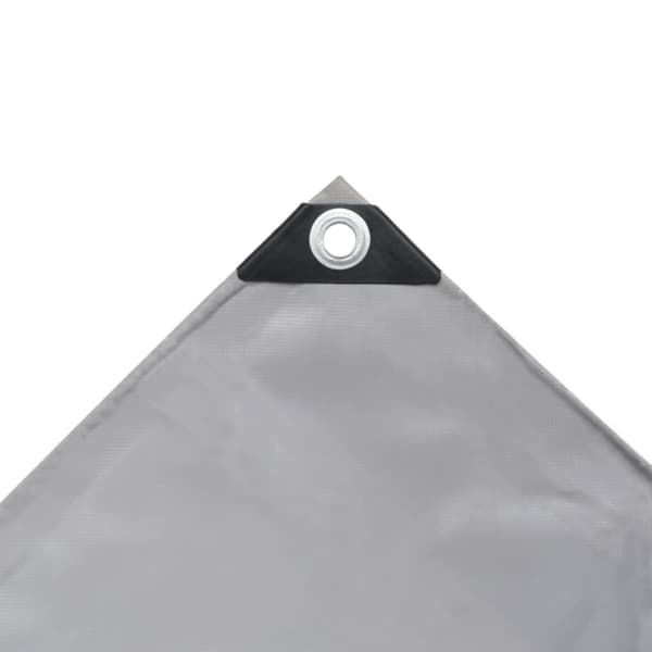 vidaXL Pressu 650 g/m² 4x4 m harmaa