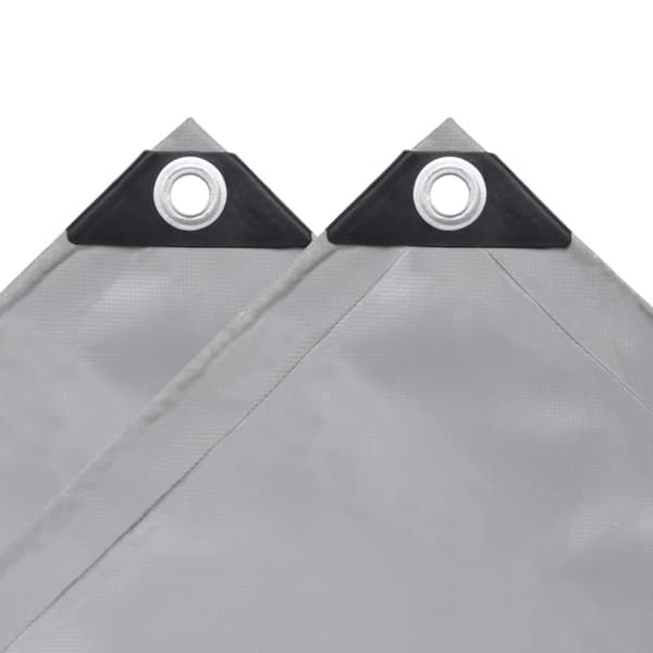 vidaXL Pressu 650 g/m² 4x4 m harmaa