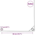 Miniatyrbillede 6 af 6: vidaXL presenning 650 g/m² 3 x 5 m grøn