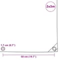 Miniatyrbild 6 av 6: vidaXL Presenning 650 g/m² 2x3 m svart