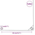 Miniatyrbild 6 av 6: vidaXL Presenning 650 g/m² 5x6 m
