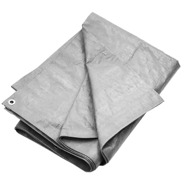vidaXL Presenning 180 g/m² 8x10 m grå HDPE