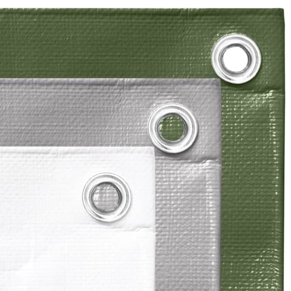 vidaXL Presenning 260 g/m² 6x8 m hvit HDPE