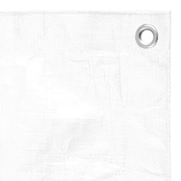 vidaXL Presenning 180 g/m² 8x12 m hvit HDPE