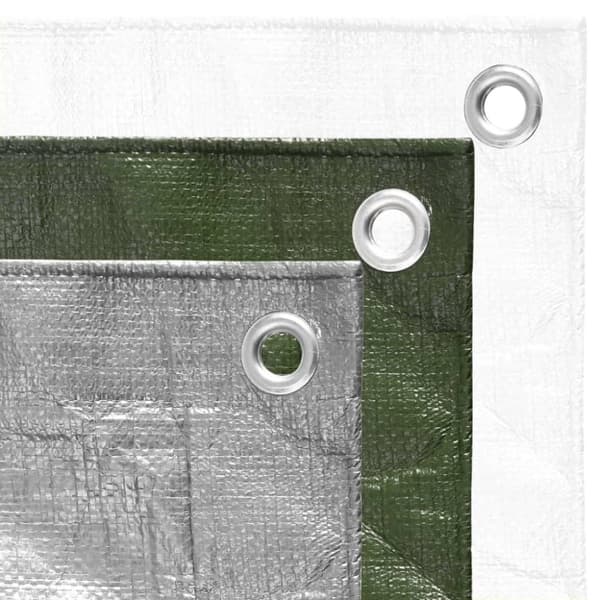 vidaXL Presenning 180 g/m² 8x12 m hvit HDPE