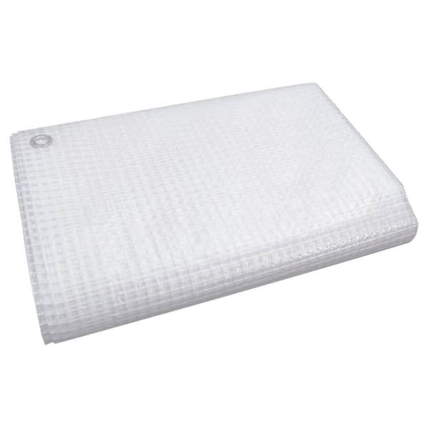 vidaXL Leno-presenning 140 g/m² 8x8 m hvit