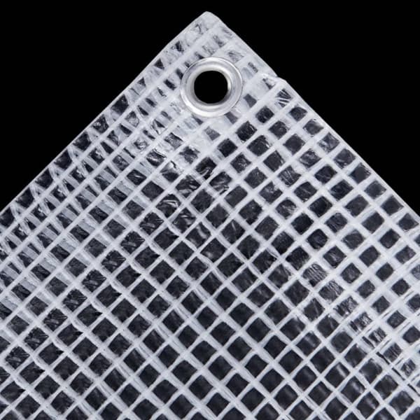 vidaXL Leno-presenning 140 g/m² 8x8 m hvit